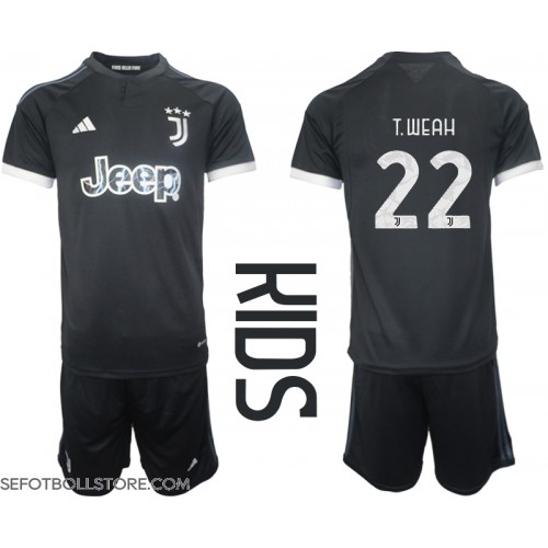 Juventus Timothy Weah #22 Replika babykläder Tredjeställ Barn 2023-24 Kortärmad (+ korta byxor)